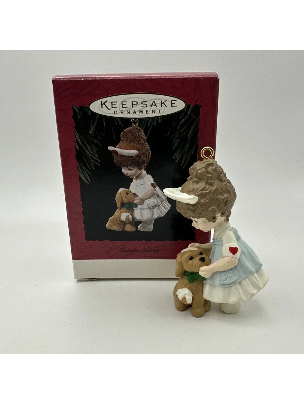 Hallmark Keepsake Ornament Gentle Nurse ~ 1994 Nurse Puppy Vet